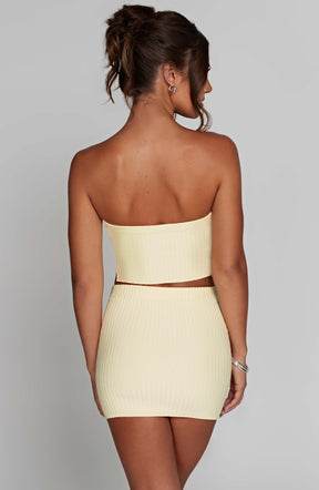 Jaz Mini Skirt - Lemon Ryvelle