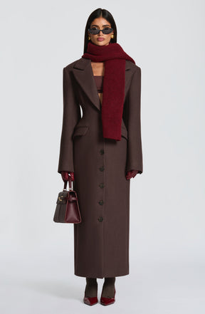 Jeanie Scarf - Burgundy Ryvelle