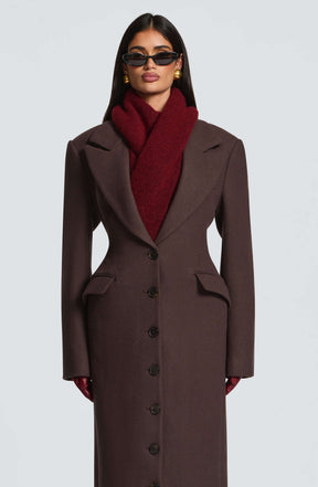 Jeanie Scarf - Burgundy Ryvelle