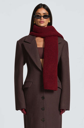 Jeanie Scarf - Burgundy Ryvelle