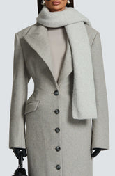 Jeanie Scarf - Light Grey Ryvelle