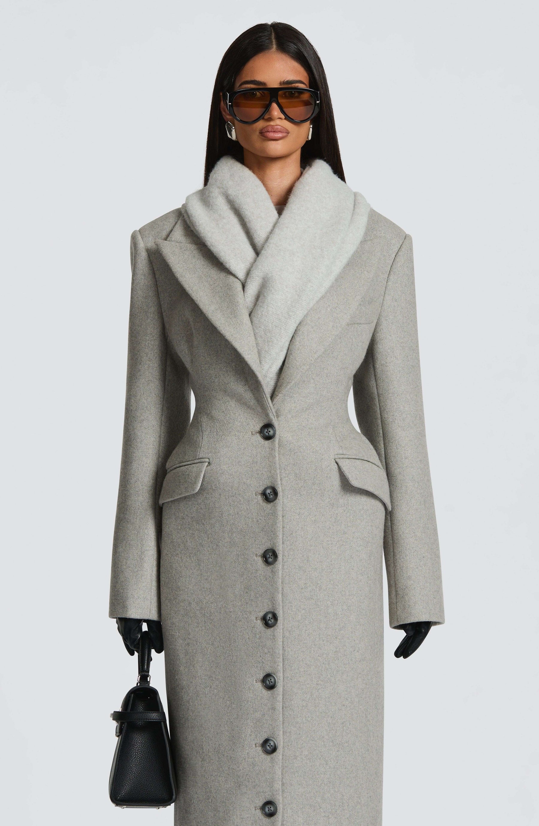 Jeanie Scarf - Light Grey Ryvelle