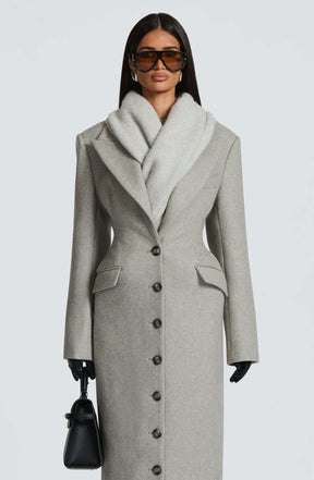 Jeanie Scarf - Light Grey Ryvelle