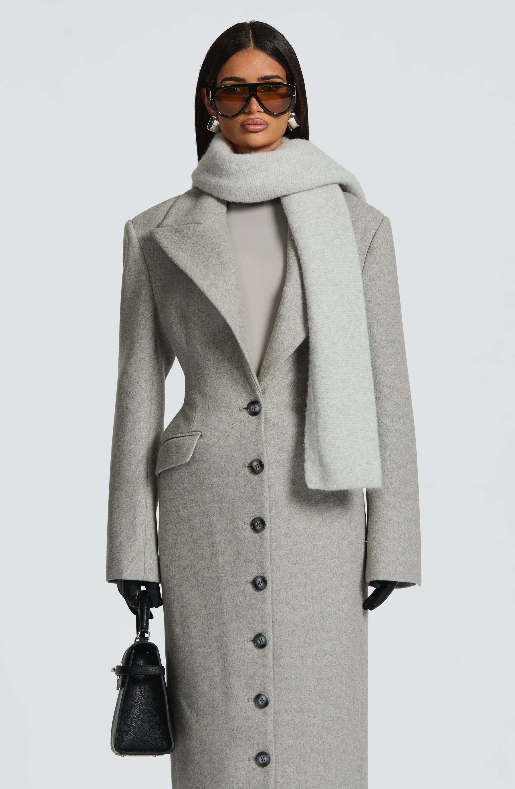 Jeanie Scarf - Light Grey Ryvelle