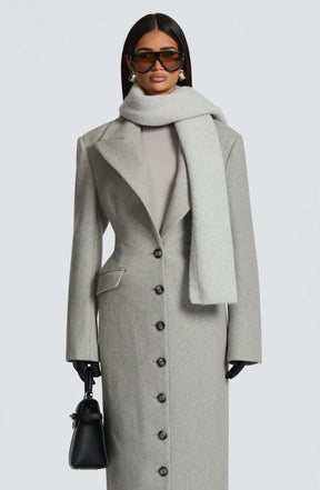 Jeanie Scarf - Light Grey Ryvelle