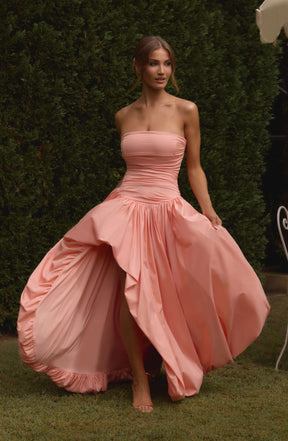 Jillian Maxi Dress - Peach Ryvelle