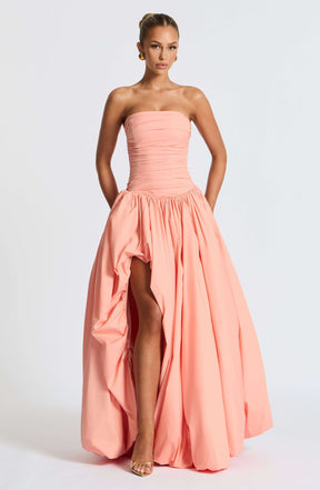 Jillian Maxi Dress - Peach Ryvelle
