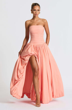 Jillian Maxi Dress - Peach Ryvelle