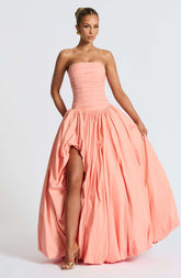 Jillian Maxi Dress - Peach Ryvelle