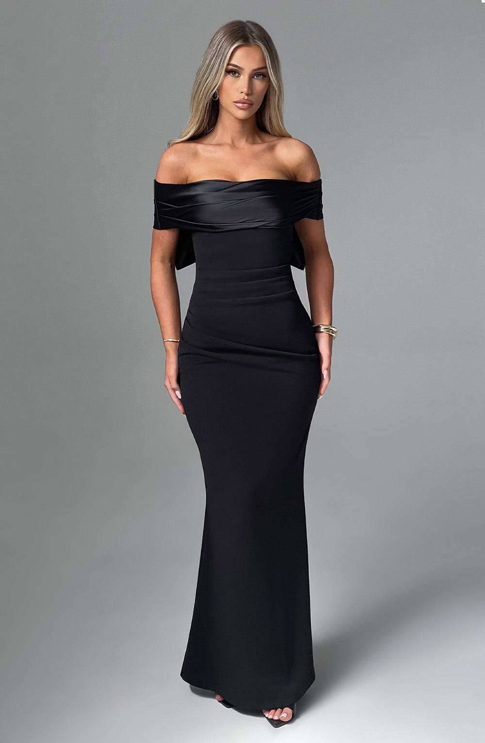 Joanna Maxi Dress - Black Ryvelle