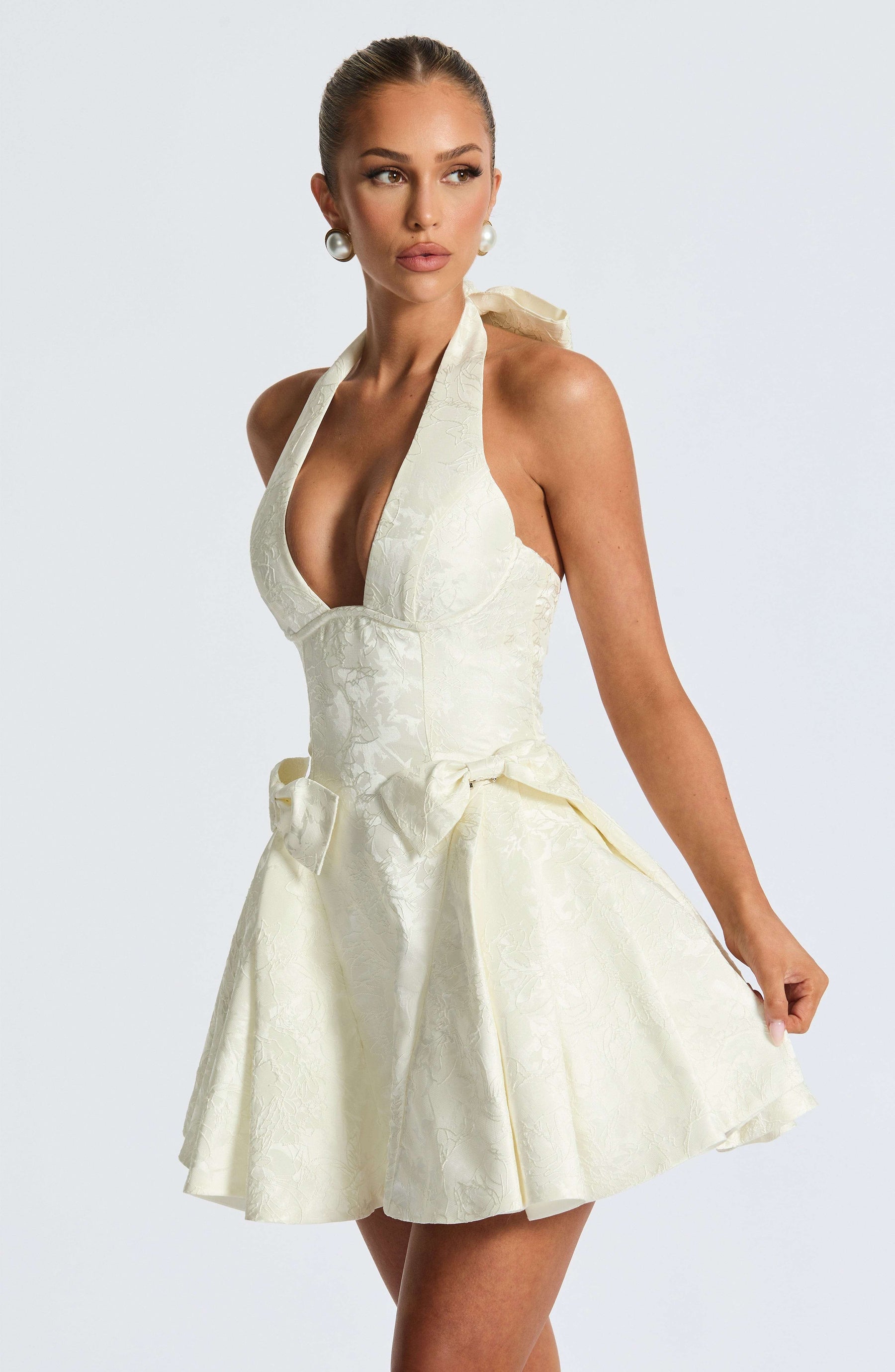 Jocelyn Mini Dress - Ivory Ryvelle