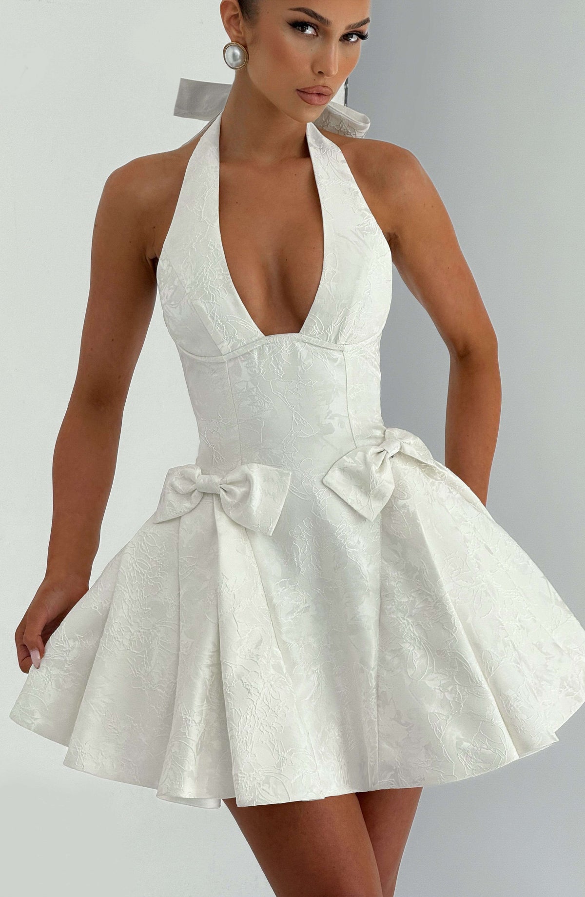 Jocelyn Mini Dress - Ivory Ryvelle