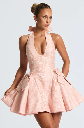 Jocelyn Mini Dress - Soft Peach Ryvelle
