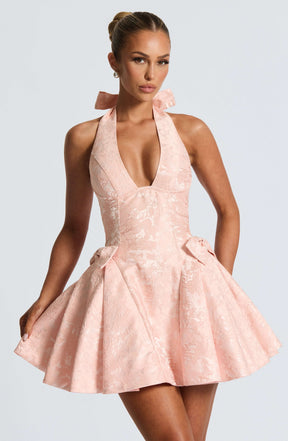 Jocelyn Mini Dress - Soft Peach Ryvelle