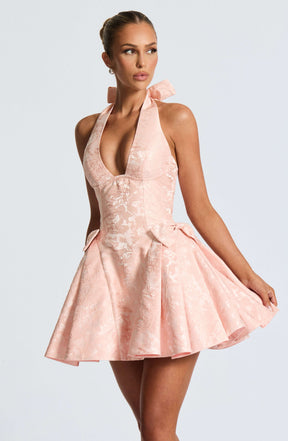 Jocelyn Mini Dress - Soft Peach Ryvelle