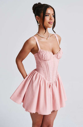 Josie Mini Dress - Blush Ryvelle