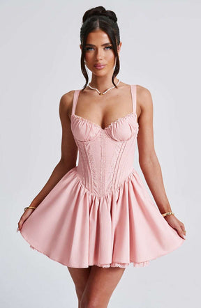Josie Mini Dress - Blush Ryvelle