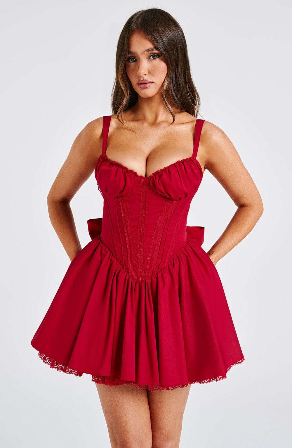 Josie Mini Dress - Red Ryvelle