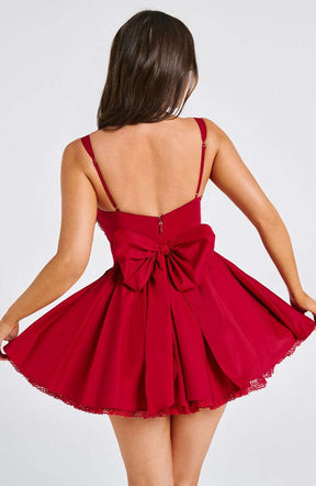 Josie Mini Dress - Red Ryvelle