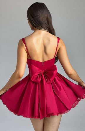 Josie Mini Dress - Red Ryvelle