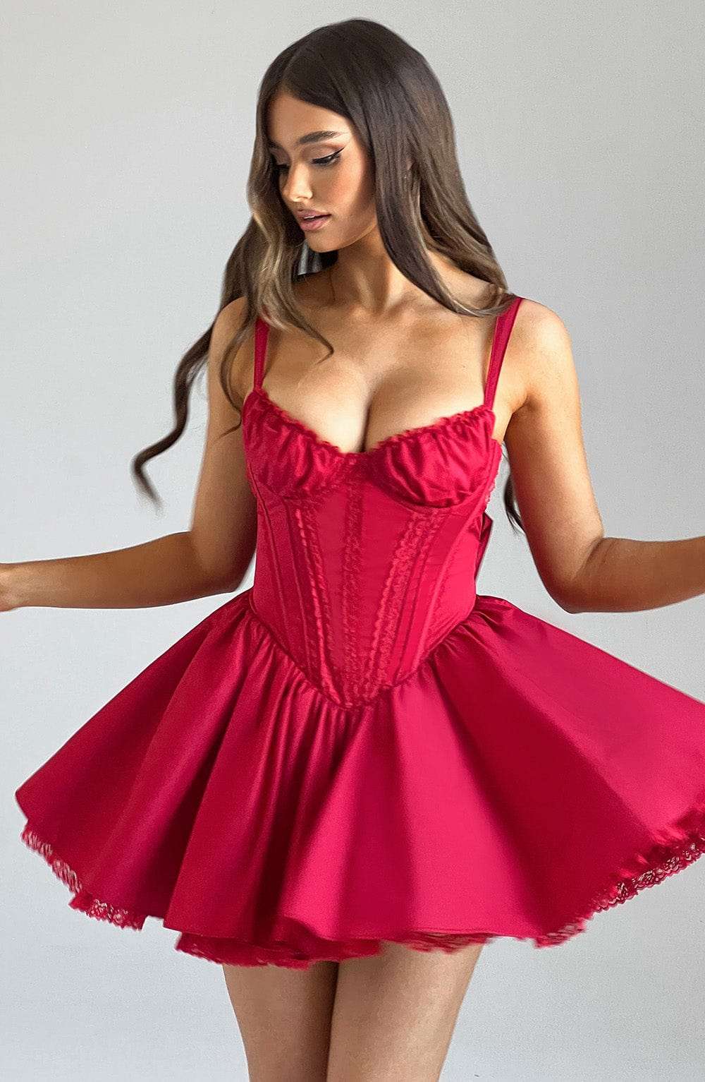 Josie Mini Dress - Red Ryvelle