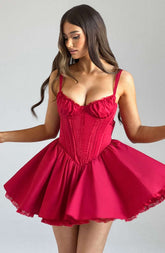 Josie Mini Dress - Red Ryvelle