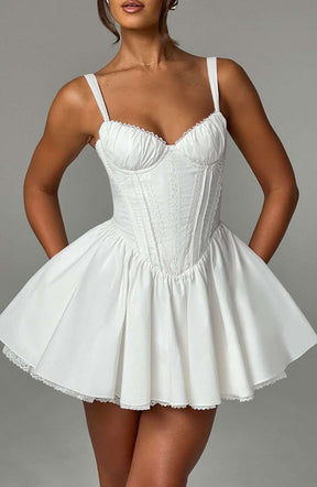 Josie Mini Dress - White Ryvelle