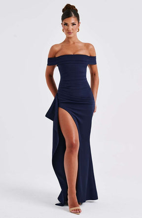 Joyce Maxi Dress - Navy Ryvelle