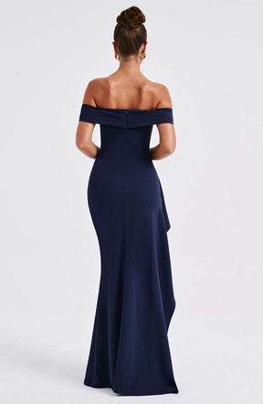 Joyce Maxi Dress - Navy Ryvelle