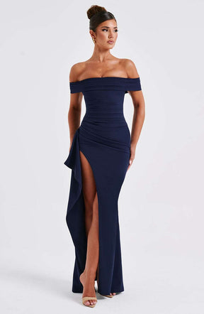 Joyce Maxi Dress - Navy Ryvelle