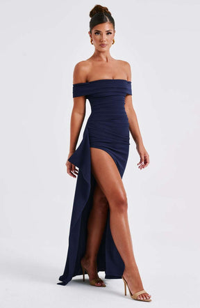 Joyce Maxi Dress - Navy Ryvelle