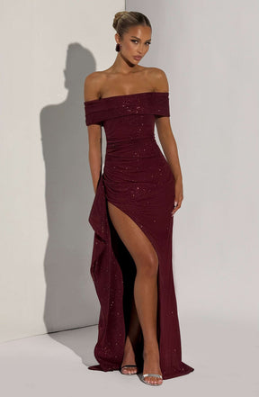 Joyce Maxi Dress - Wine Sparkle Ryvelle