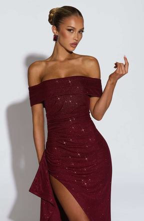 Joyce Maxi Dress - Wine Sparkle Ryvelle