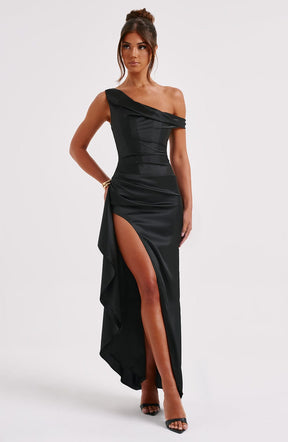 Juliene Maxikleid – Schwarz