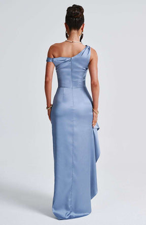 Juliene Maxi Dress - Dusty Blue Ryvelle