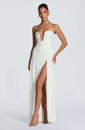 Junia Maxi Dress - White Ryvelle
