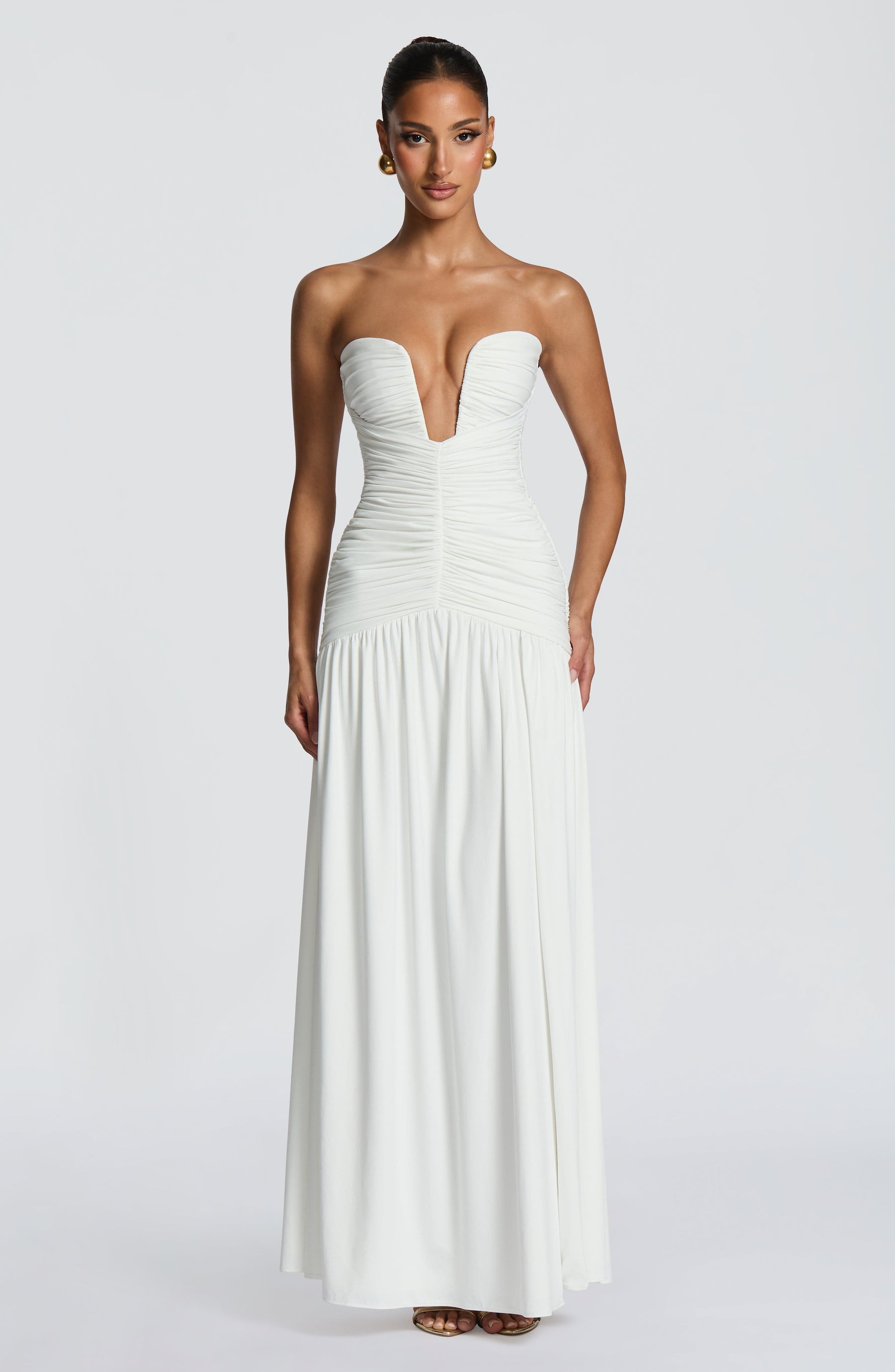 Junia Maxi Dress - White Ryvelle