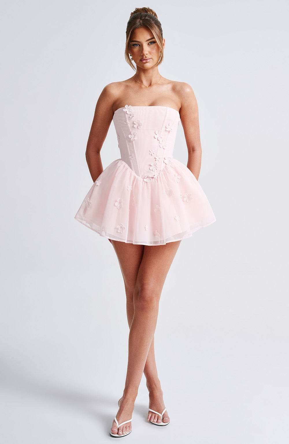 Justina Playsuit - Blush Ryvelle