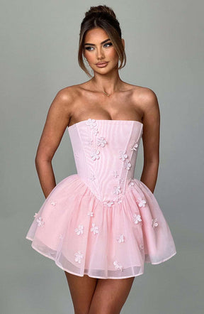 Justina Playsuit - Blush Ryvelle