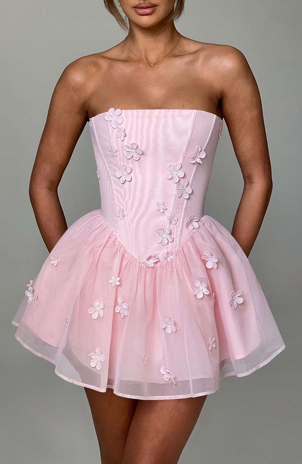 Justina Playsuit - Blush Ryvelle
