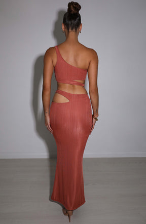Kaela Maxi Skirt - Rust Ryvelle