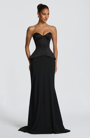 Kaia Maxi Skirt - Black Ryvelle