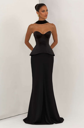 Kaia Maxi Skirt - Black Ryvelle
