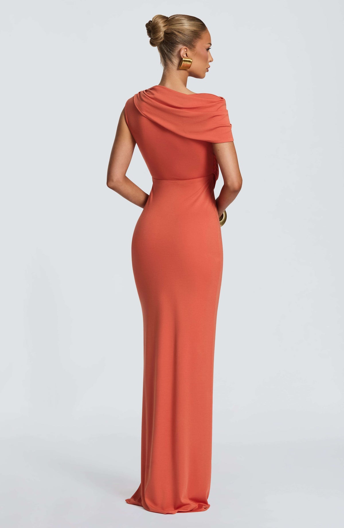 Kalina Maxi Dress - Burnt Orange Ryvelle