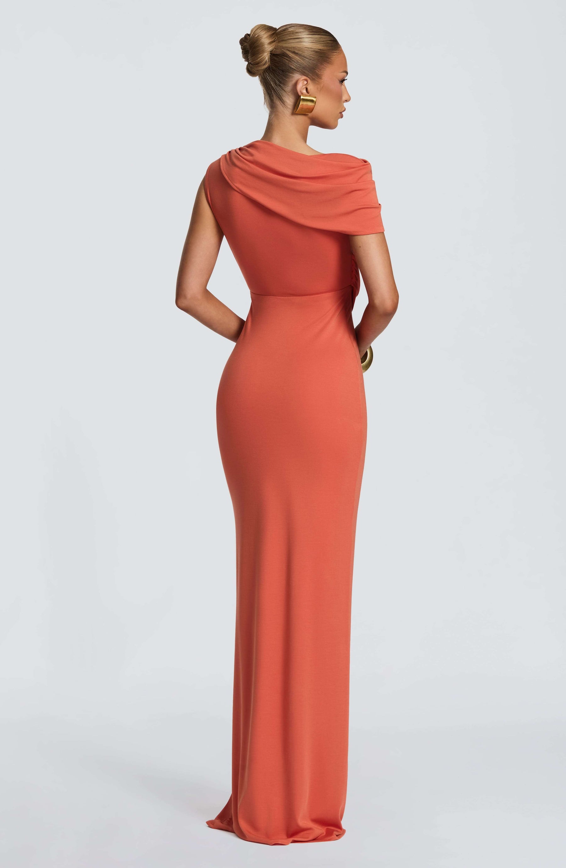 Kalina Maxi Dress - Burnt Orange Ryvelle