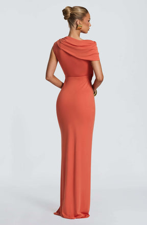 Kalina Maxi Dress - Burnt Orange Ryvelle