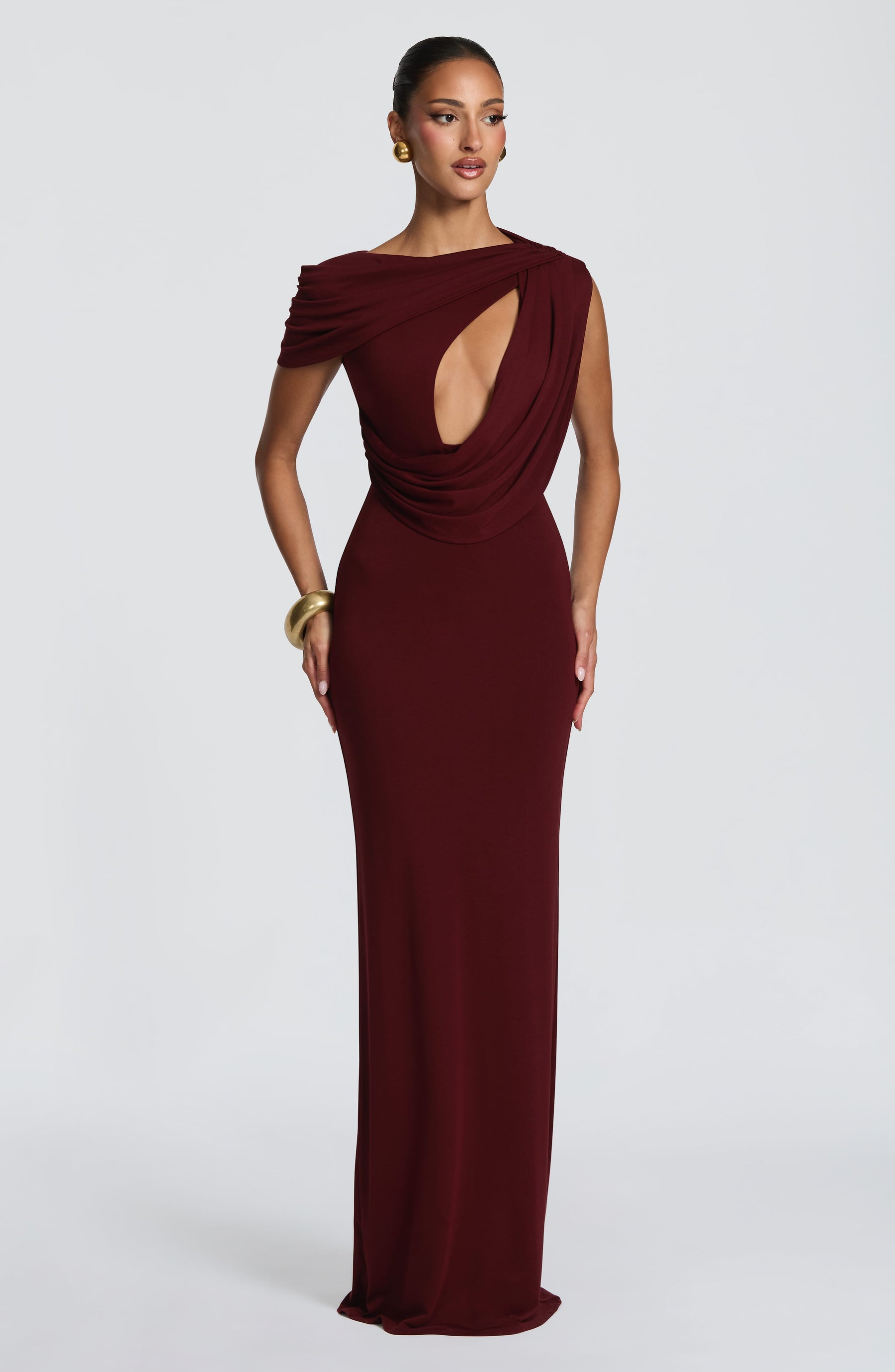 Kalina Maxi Dress - Cherry Lacquer Ryvelle