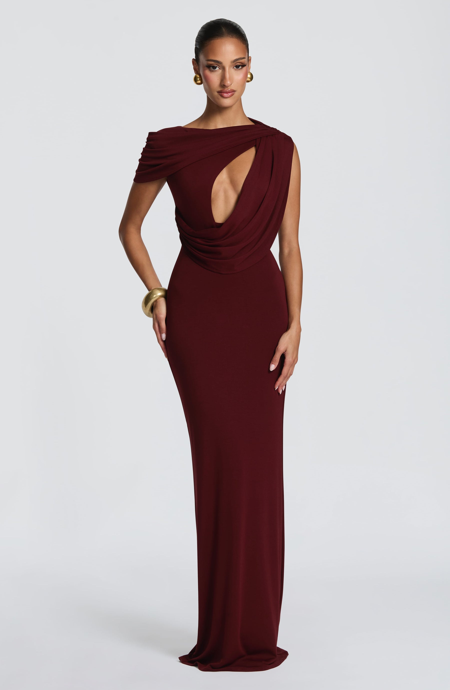 Kalina Maxi Dress - Cherry Lacquer Ryvelle