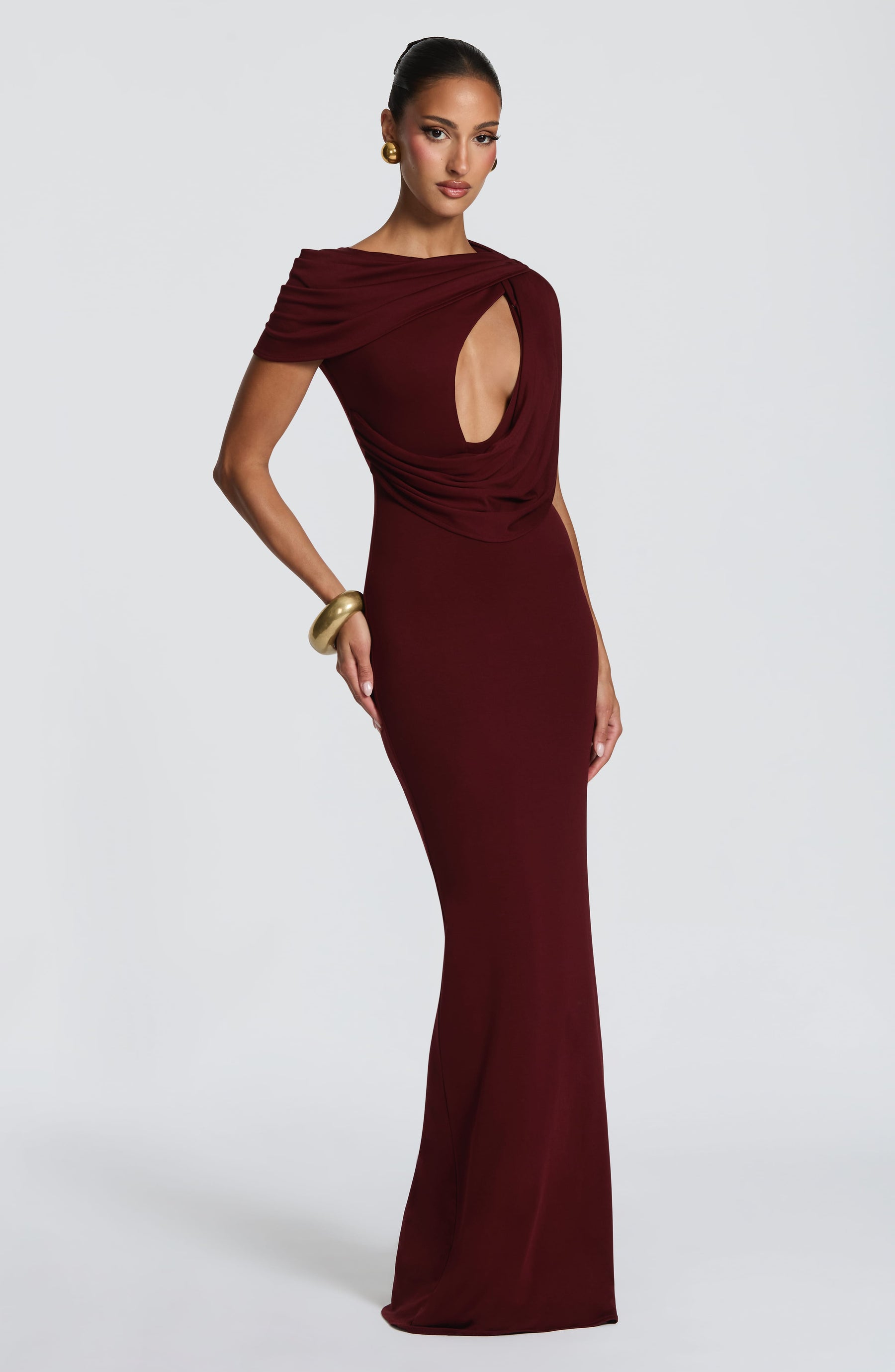 Kalina Maxi Dress - Cherry Lacquer Ryvelle