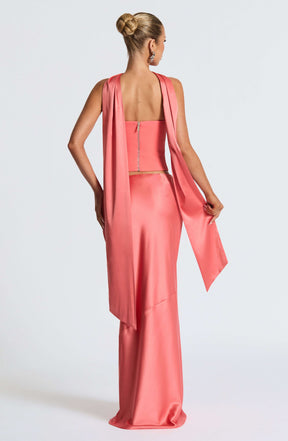 Kamiyah Corset - Coral Pink Ryvelle